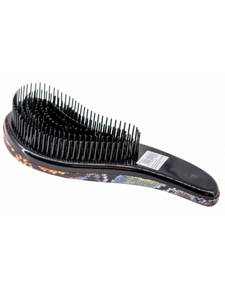 D-Méli-Mélo Sassy Snake Detangling Brush, ruskea
