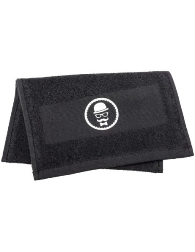 Pyyhe BARBER, puuvillaa, musta, 25x70 cm