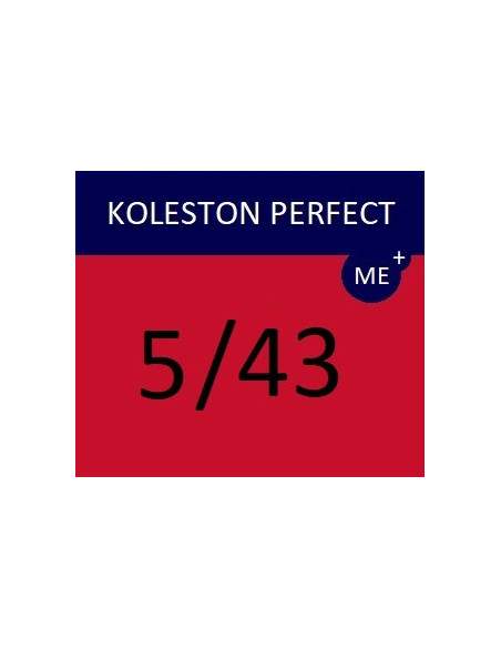 Koleston Perfect ME+ krēmveida ķīmiskā matu krāsa 5/43 KP ME+ VIBRANT REDS 60 ml