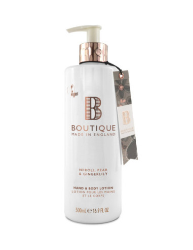 BOUTIQUE VEGAN Neroli, Pear & Gingerlily Hand & Body Lotion 500ml