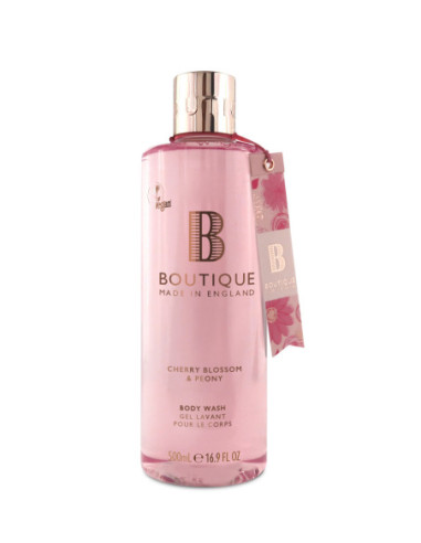 BOUTIQUE VEGAN Cherry Blossom & Peony Body Wash 500ml