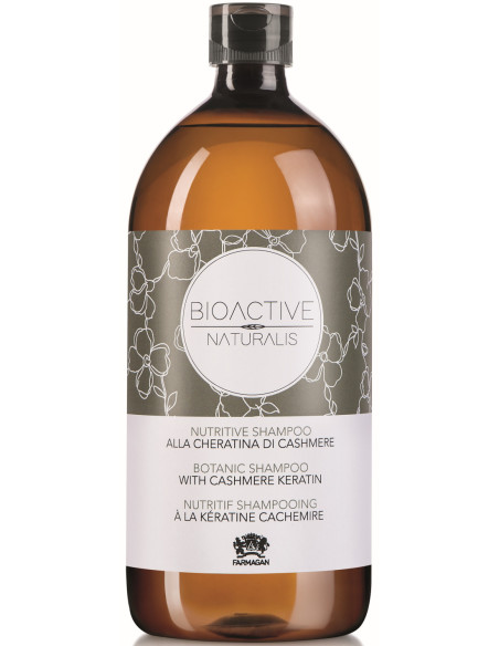 BIOACTIVE NATURALIS Hiusten kiiltoa antava, ravitseva shampoo, sisältää kashmirkeratiinia 1000ml