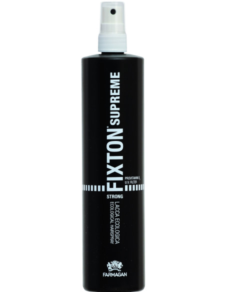 FIXTON SUPREME kaasuton hiuslakka, suihke, vahva pito, UV-suodattimet, B5-vitamiinilla 250ml
