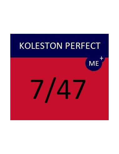 Koleston Perfect ME+ krēmveida ķīmiskā matu krāsa 7/47 KP ME+ VIBRANT REDS 60 ml