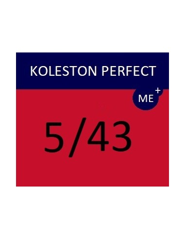 Koleston Perfect ME+ krēmveida ķīmiskā matu krāsa 5/43 KP ME+ VIBRANT REDS 60 ml