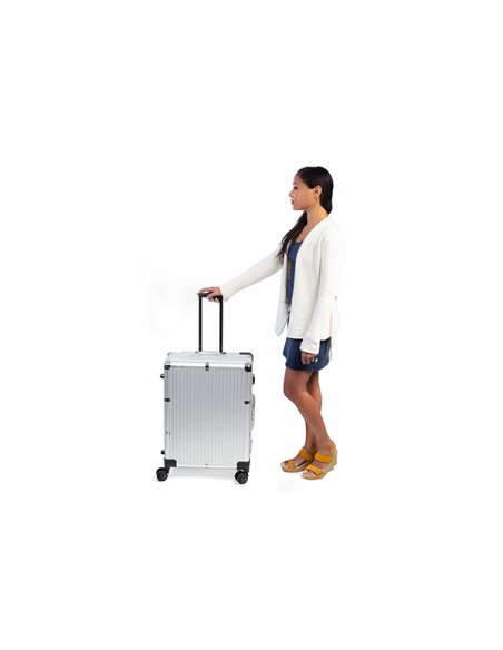 Meikkitaiteilijan matkalaukku valaistuksella ja säädettävillä jaloilla MAKEUP 2 ROLLY