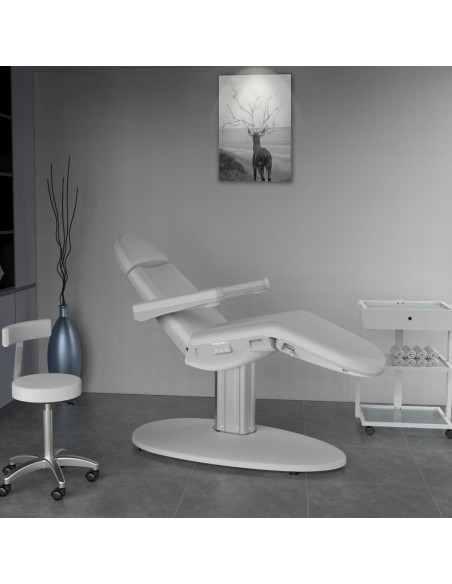 Kosmetologin sohva, jossa 3 moottoria, Cosmo, harmaa