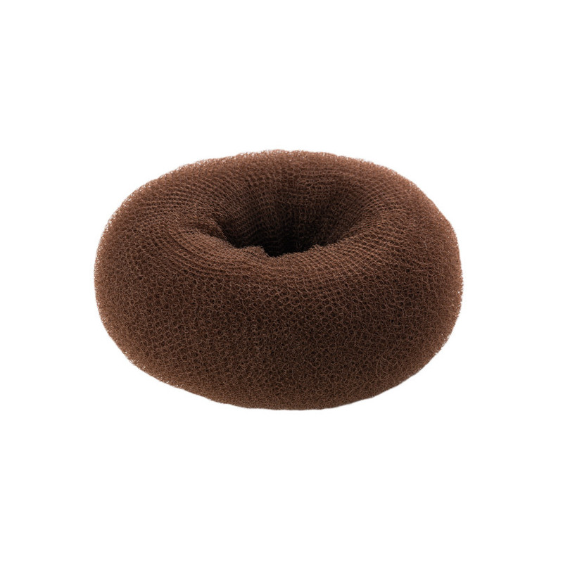 Hiussolmu, pyöreä, ruskea, 6,5 cm