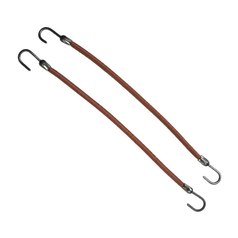 Hiuslenkit, koukkuilla, ruskeat, 12 kpl
