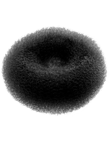 Hiussolmu, pyöreä, 3,7 cm, musta