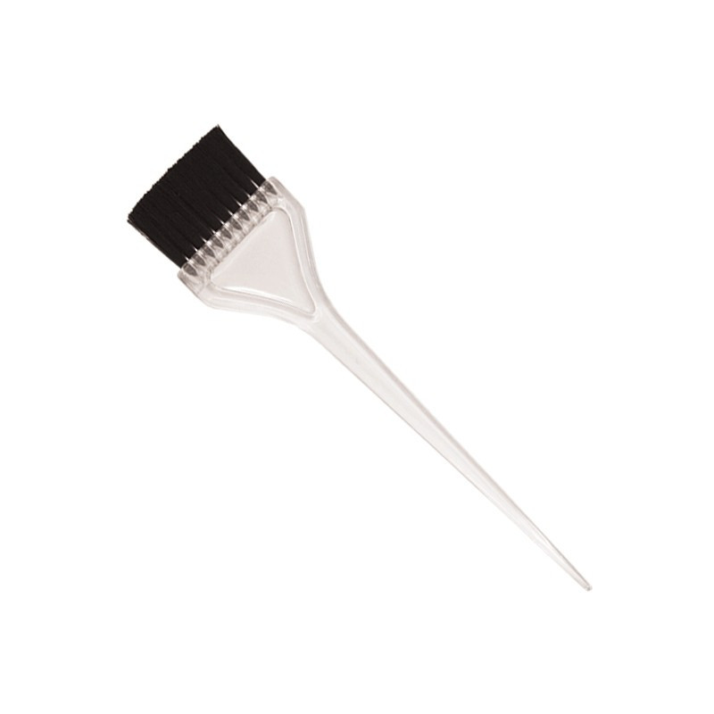 Hair dye brush, wide, 5 cm, transparent