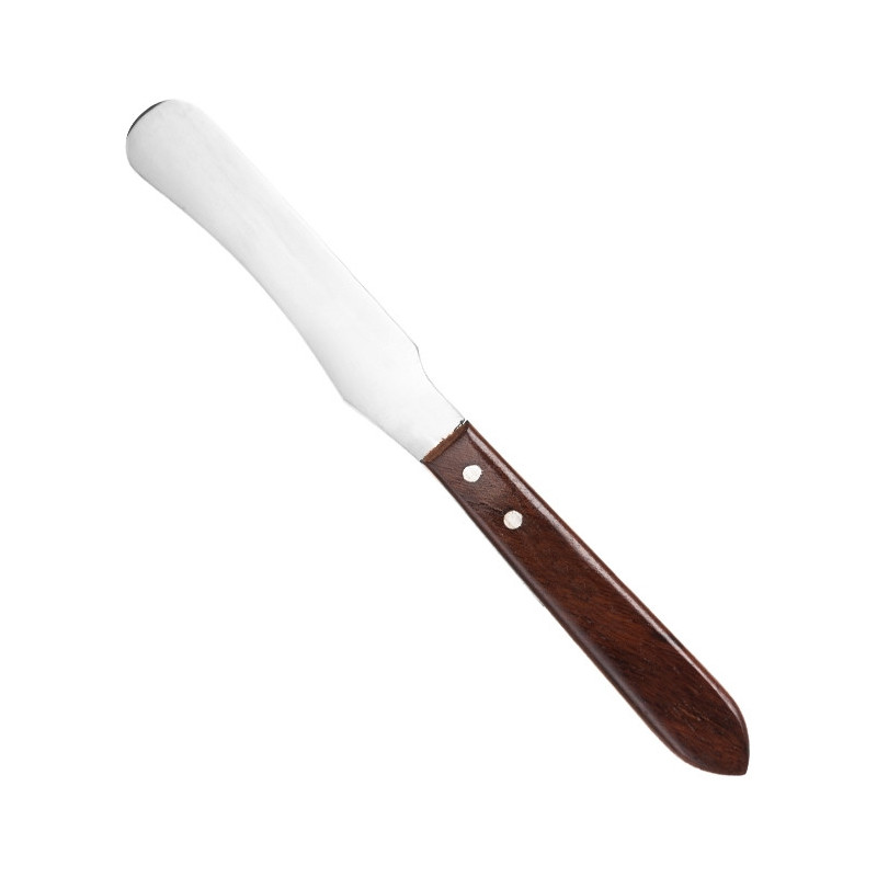 Spatula depilācijai, metāla ar koka rokturi, 22cm