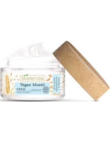 VEGAN MUESLI Moisturizing face cream, oats + wheat + coconut milk 50ml