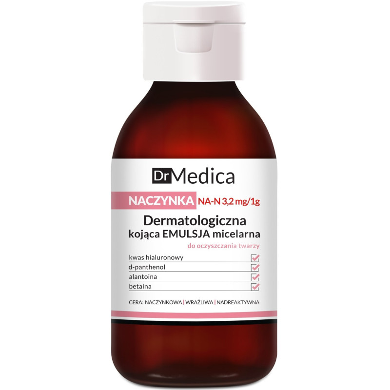 DR MEDICA CAPILLARY Emulsija sejas mazgāšanai, jutīgai/apssārtušai ādai 250ml