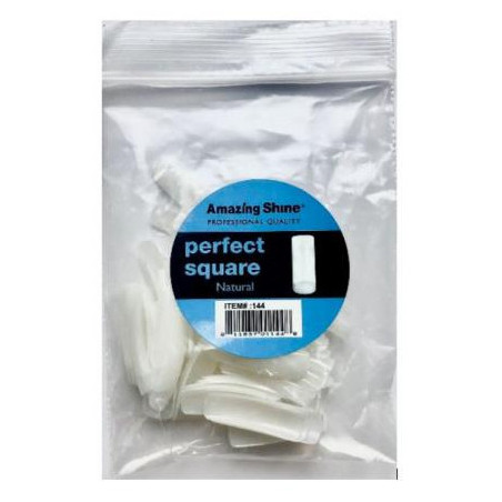 Kynsien vinkit AmazingShine Perfect Square Full Moon Nail - Luonnollinen, nro 1, 50 kpl.