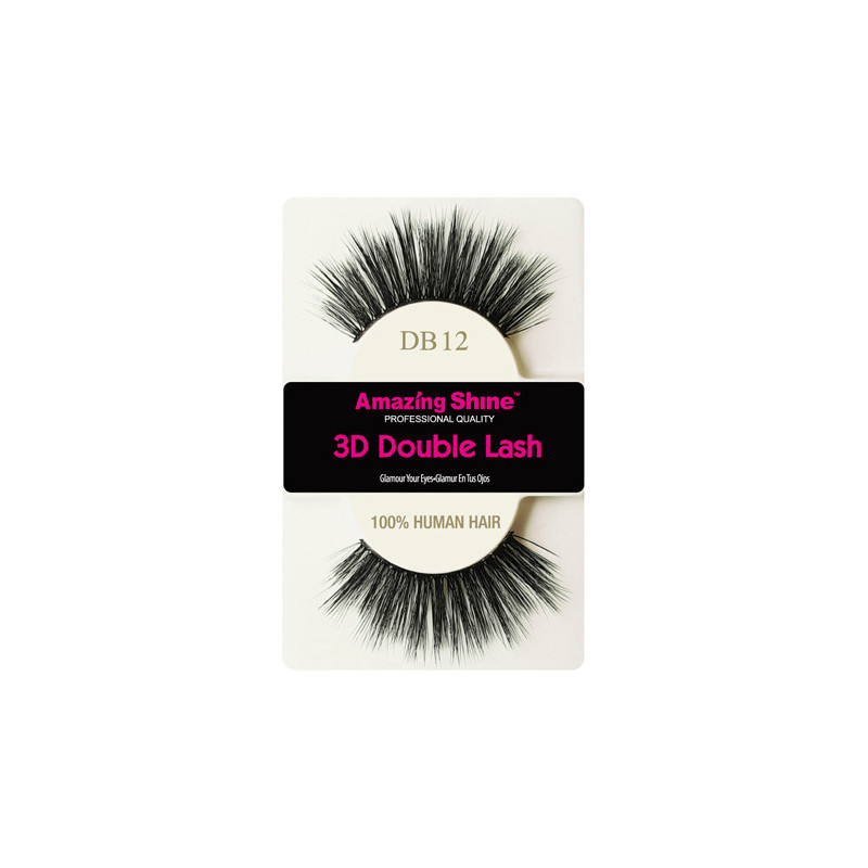 False Eyelashes – 3D Double DB12 by Amazing Shine