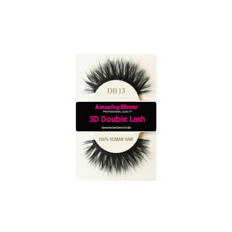 False Eyelashes – 3D Double DB13 by Amazing Shine