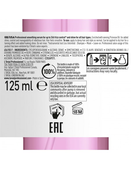 L'Oréal Professionnel Liss Unlimited hiusseerumi 125 ml