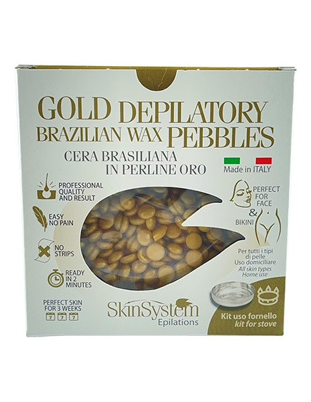 Skinsystem Brasilian kovavaha Gold (uunissa lämmitetty), epilointisetti