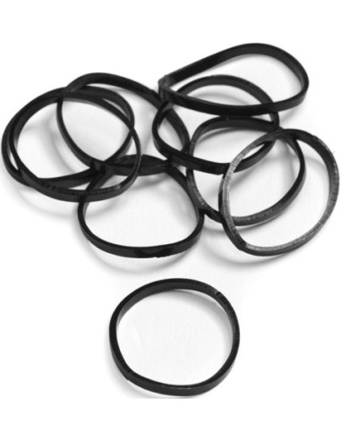 Silicone Hairband, black 50pcs