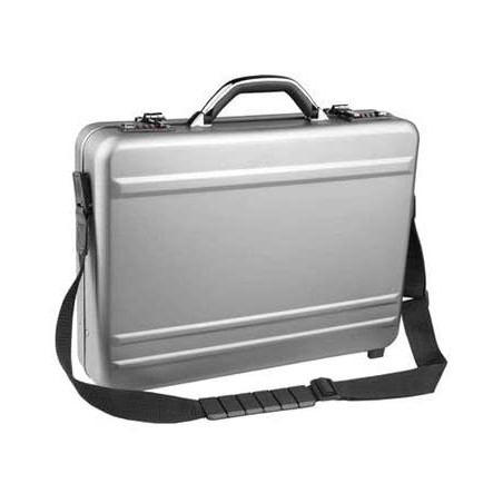 Kampaajan attache-salkku, alumiinia, harmaa