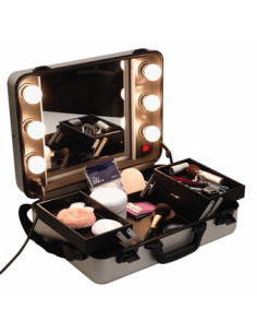 Kosmetiikkalaukku peilillä...