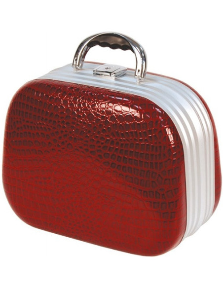 Matkalaukku käsityöläiselle, tummanpunainen