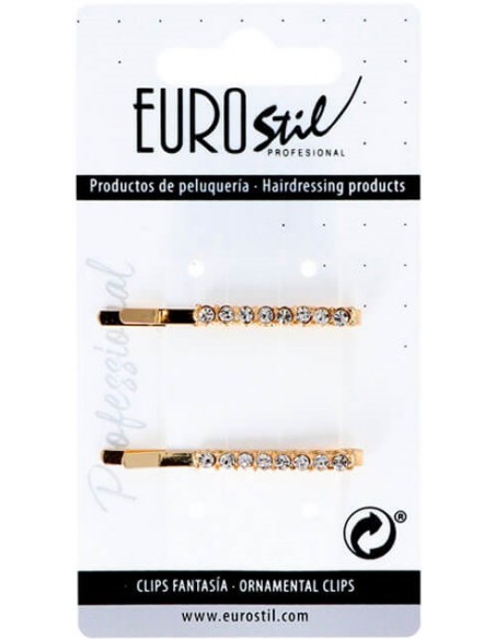 Ankanklipsit, kultaa, helmillä, 5,5 cm, 2 kpl