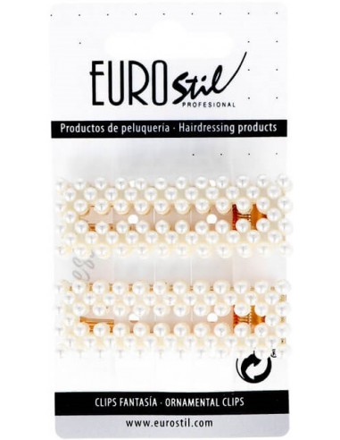 Hiuspinni, kultaa, helmillä, 2 kpl