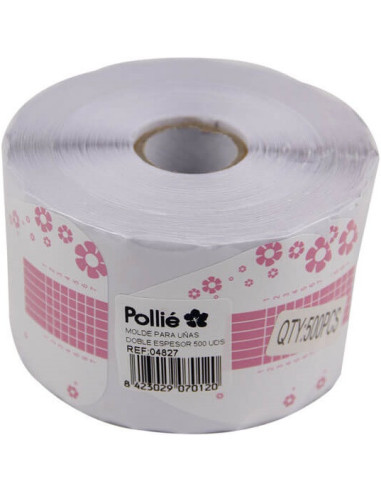 Tuplapaksut kynsimuovit, pinkki, 500 kpl