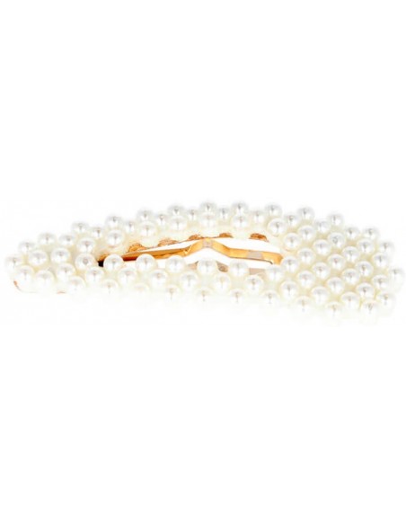 Koristeelliset hiuspinnikset helmillä, kultaa, 8 cm 2 kpl