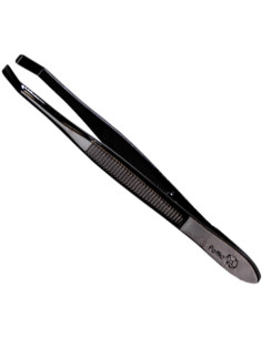 Tweezers black, 1pc, 9cm,...