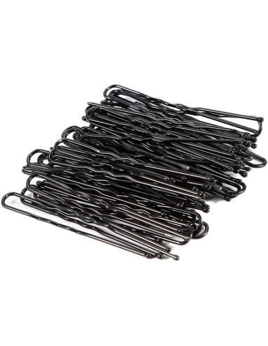 Hiuspinnejä, 5 cm, mustat, 11 kpl