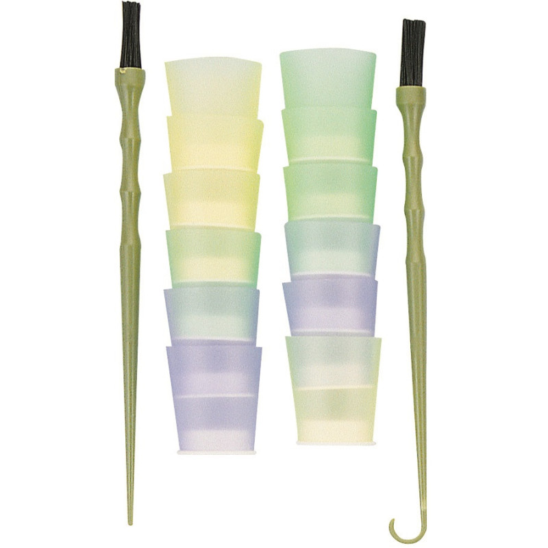 Hiusvärisarja (2 sivellintä + 12...