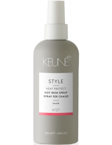 Keune Style Hot Iron Spray - izsmidzināms karstuma aizsardzības līdzeklis sausiem matiem  200ml