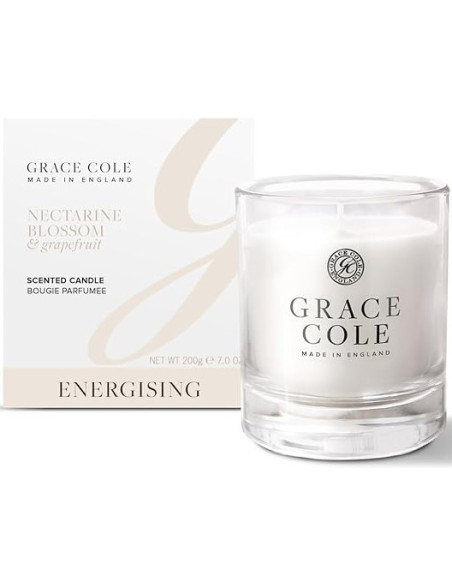 GRACE COLE Tuoksukynttilä (Nektariinin kukat/Greippi) 200g