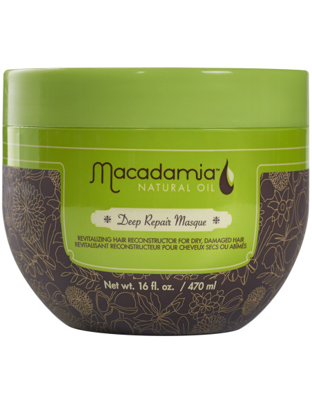 Macadamia Natural Oil Deep Repair Masque hiusnaamio kuiville ja vaurioituneille hiuksille, 470 ml