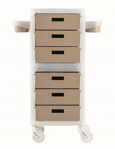 Kampaamovaunu My, 6 ruskealla...