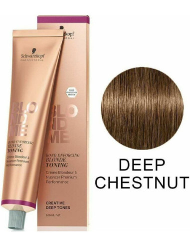 BlondMe DT-Deep Chestnut tonējoša kremkrāsa, 60ml