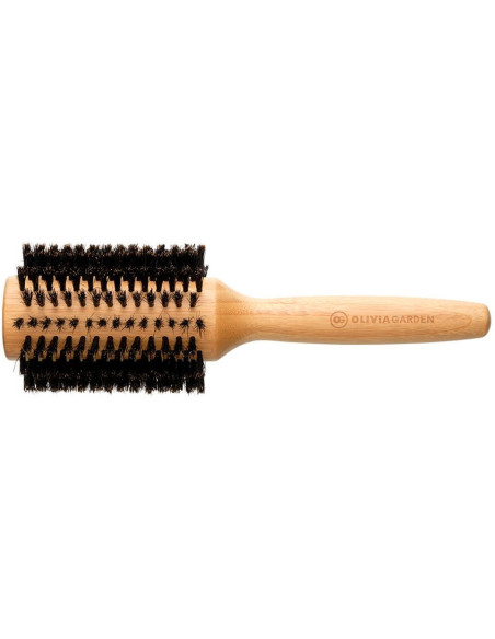 OLIVIA GARDEN Bamboo Touch -hiusharja, villisianharjaksinen, antistaattinen, Ø40
