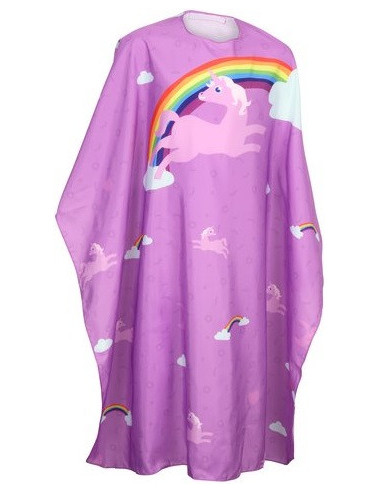 Cape, children's, pink, with unicorn