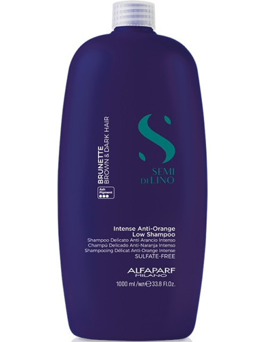 Semi Di Lino BRUNETTE Intense Anti-Orange Low Shampoo for brown and dark hair 1000ml