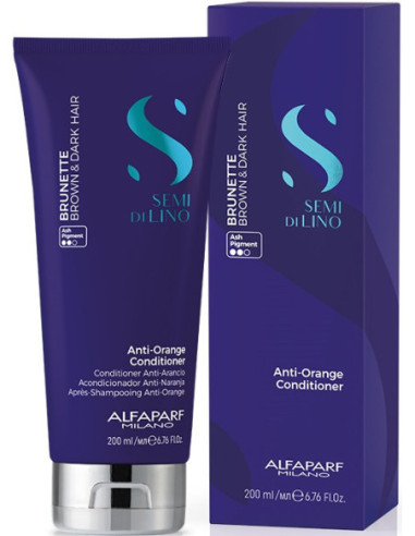 Semi Di Lino BRUNETTE Anti-Orange Conditioner for brown and dark hair 200ml