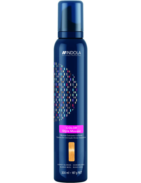 Indola Color Style Mousse Hunajavaalea sävyttävä hiusvaahto 200ml