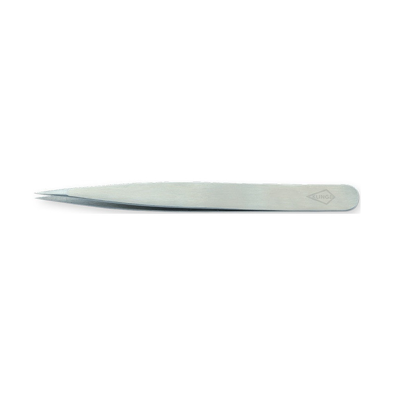 Eyebrows tweezers pointed, stainless steel, 9.5cm