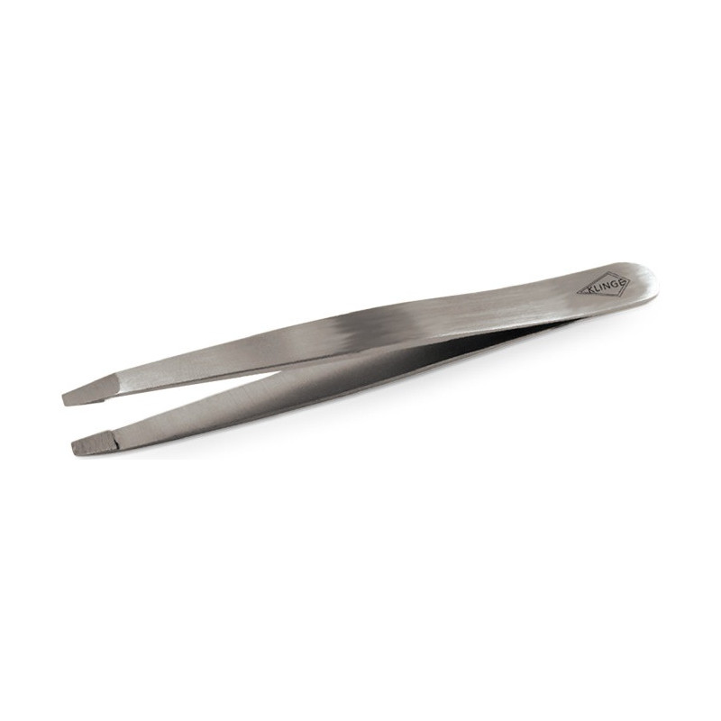 Eyebrows tweezers straight, stainless steel, 9.5cm