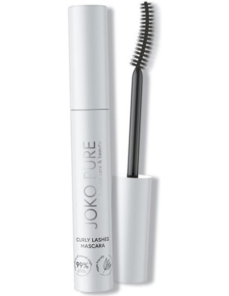 JOKO PURE Mascara Curly, luonnollisilla kasviperäisillä ainesosilla, muotoileva
