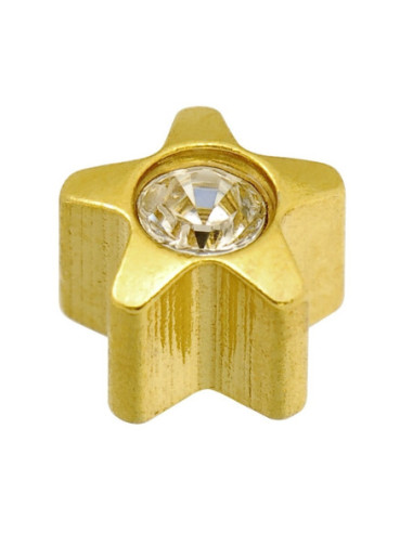 24 karaatin Z-tähtikivikorvakorut, pari