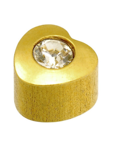 24ct Z April Heart -korvakorut, pari