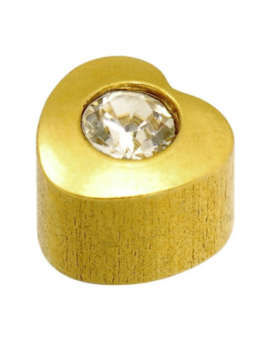 24 karaatin Z-sydänkivikorvakorut, pari